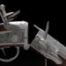 3d 18th century breeder flint pistol model buy - render