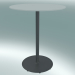 modèle 3D Table BON (9380-01 (⌀ 60cm), H 74cm, blanc HPL, aluminium gris fonte grise) - preview