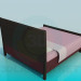 3d модель Двуспальная кровать – превью