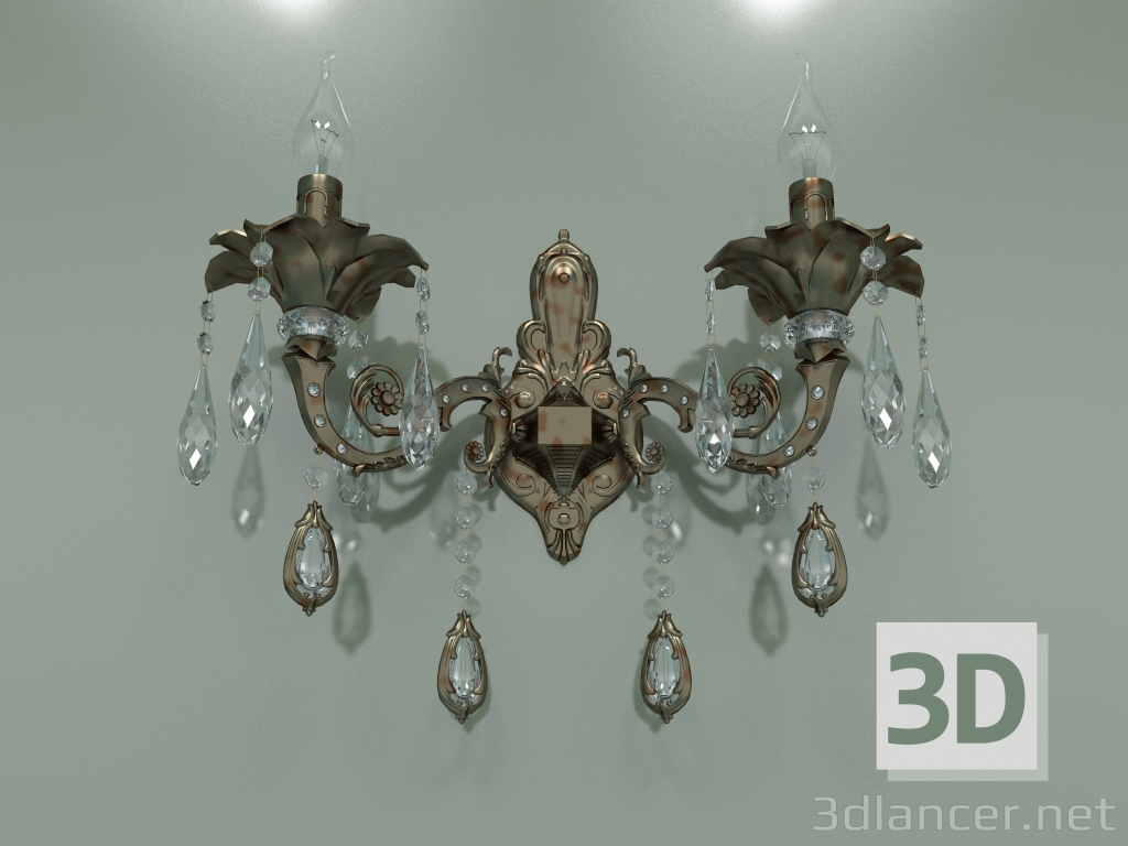 modello 3D Lampada da parete Wonderful 271-2 (Strotskis) - anteprima