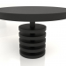 modèle 3D Table à manger DT 03 (D=1194x767, bois noir) - preview