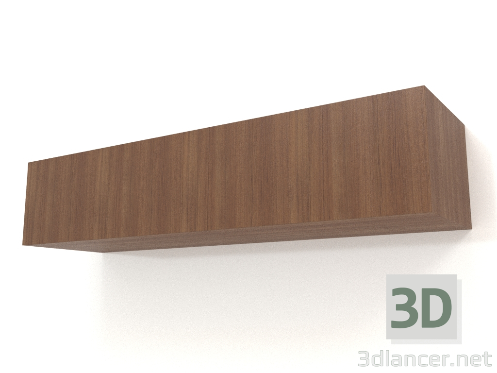 modello 3D Mensola pensile ST 06 (2 ante, 1200x315x250, legno marrone chiaro) - anteprima