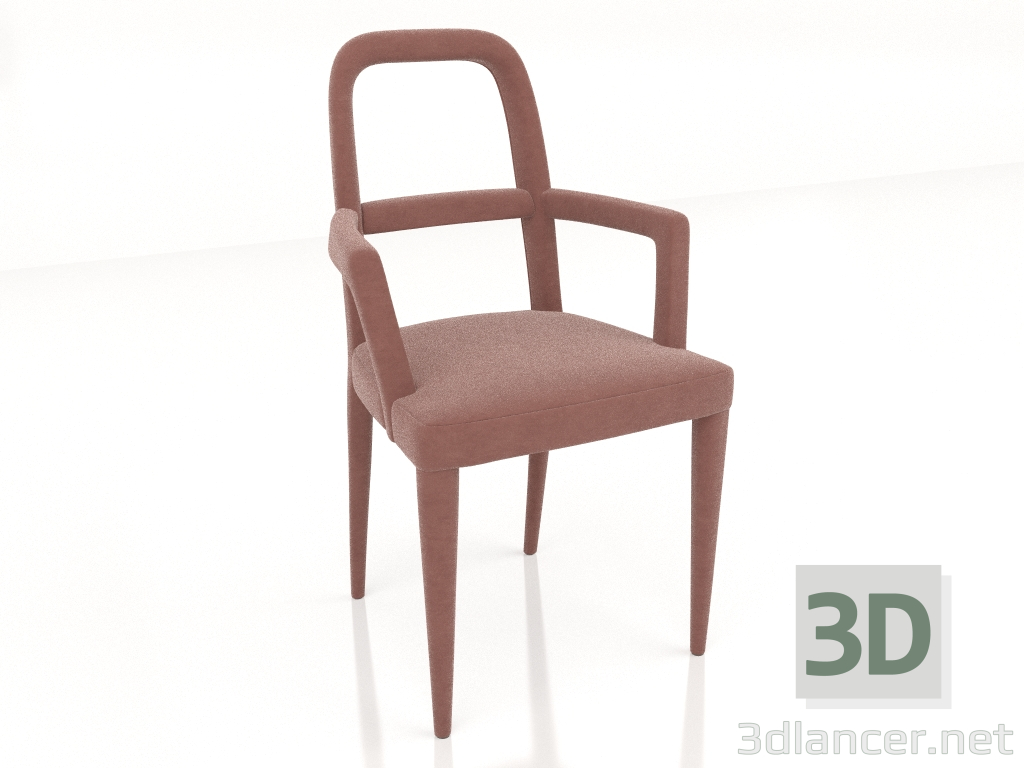 3D Modell Gepolsterter Stuhl (ST722) - Vorschau