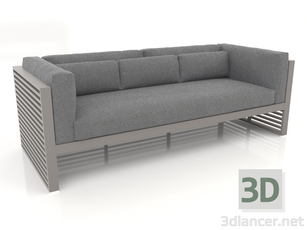 3D modeli 3'lü kanepe (Kuvars grisi) - önizleme