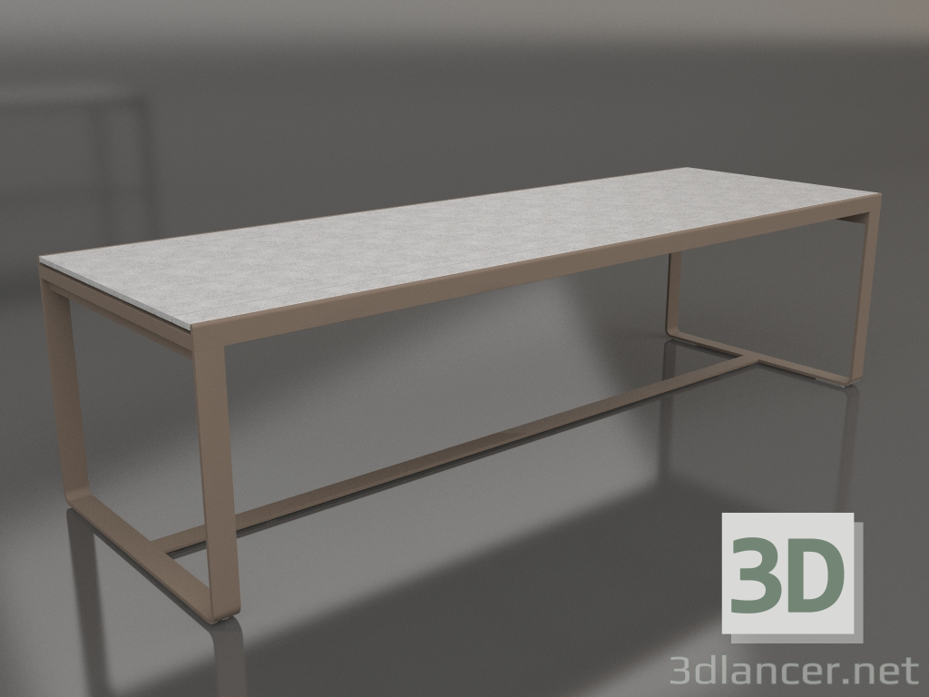 modello 3D Tavolo da pranzo 270 (DEKTON Kreta, Bronzo) - anteprima