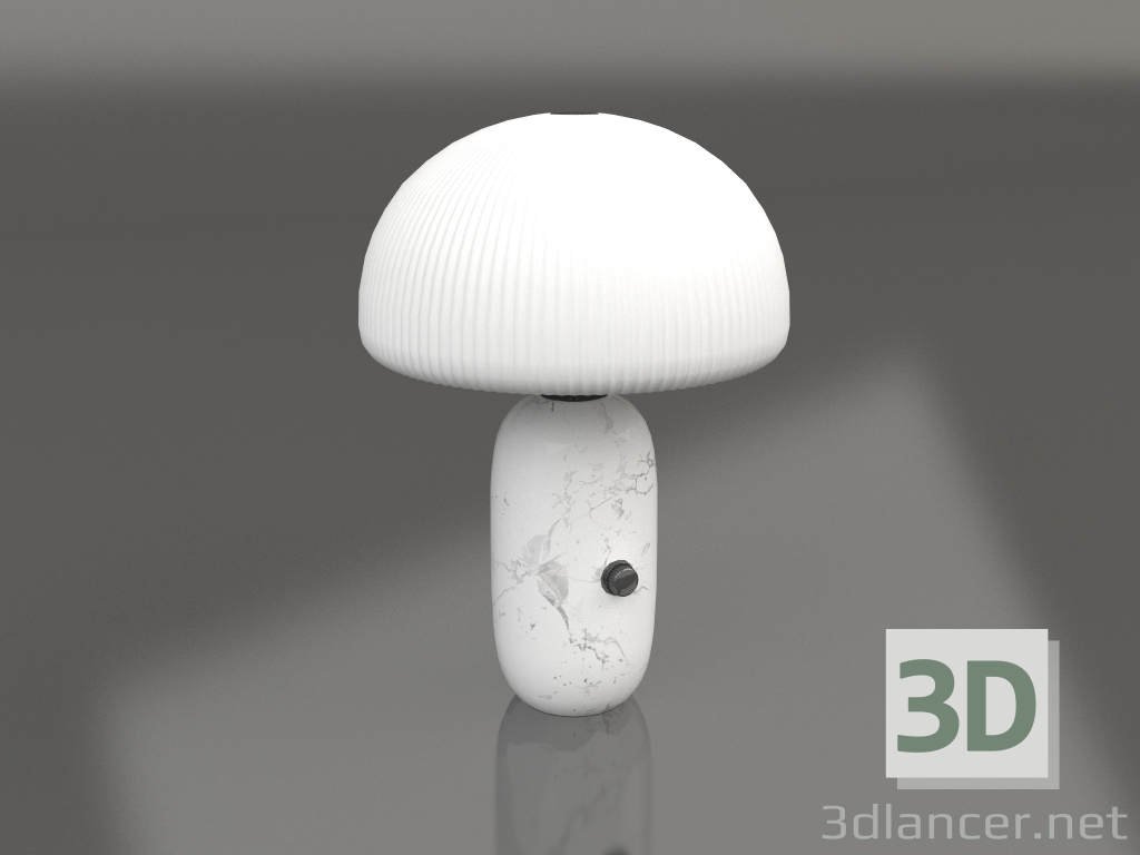 3D Modell Skulpturen-Tischlampe VIPP591 (weißer Marmor) - Vorschau