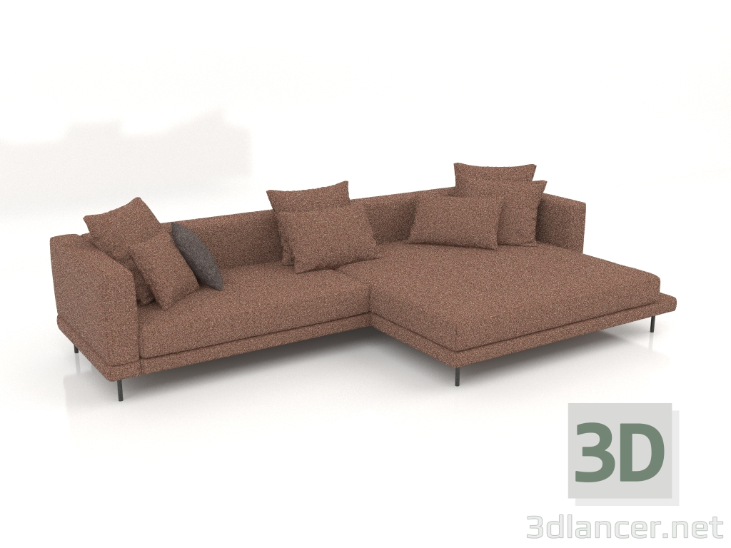 3D Modell Carol Sofa 3360 x 1800 (Bengasi 10) - Vorschau