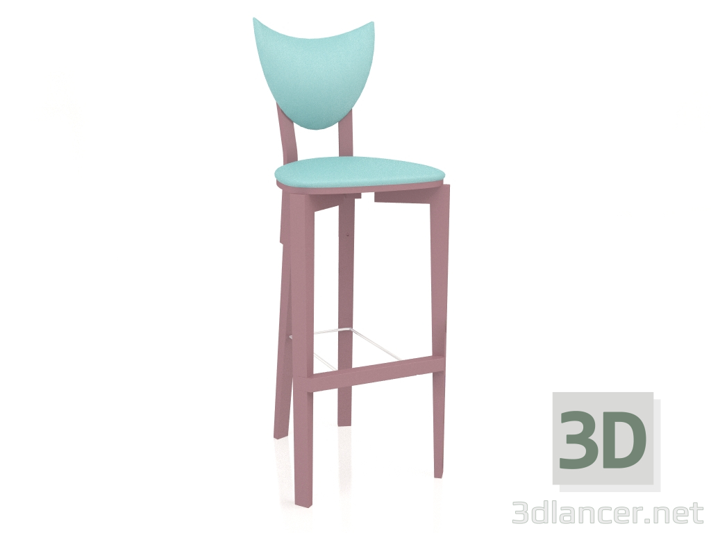 3d model Taburete de bar Logic (opción 2) - vista previa