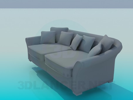 3d model Sofa - preview 3d model Sofa - preview