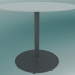 3 डी मॉडल टेबल बॉन (9380-51 (ON 60 सेमी), एच 51 सेमी, एचपीएल सफेद, कच्चा लोहा ग्रे एल्यूमीनियम) - पूर्वावलोकन