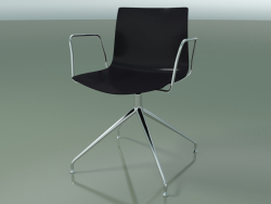 Cadeira 0368 (giratória, com braços, LU1, polipropileno PO00109)