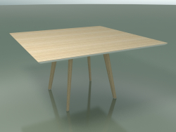 Table carrée 3503 (H 74 - 140x140 cm, M02, Chêne blanchi, option 2)