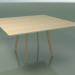 3D Modell Quadratischer Tisch 3503 (H 74 - 140 x 140 cm, M02, gebleichte Eiche, Option 2) - Vorschau