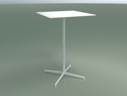 Table carrée 5559 (H 103,5 - 69x69 cm, Blanc, V12)