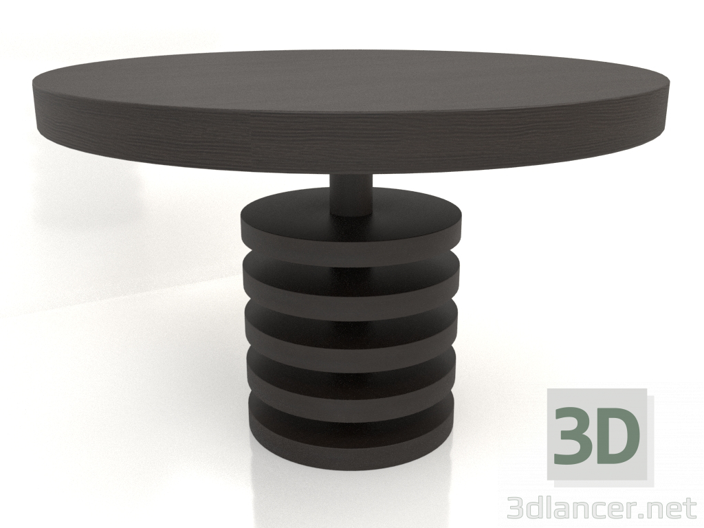 3D modeli Yemek masası DT 03 (D=1194x767, ahşap kahve koyu) - önizleme