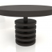 3D modeli Yemek masası DT 03 (D=1194x767, ahşap kahve koyu) - önizleme