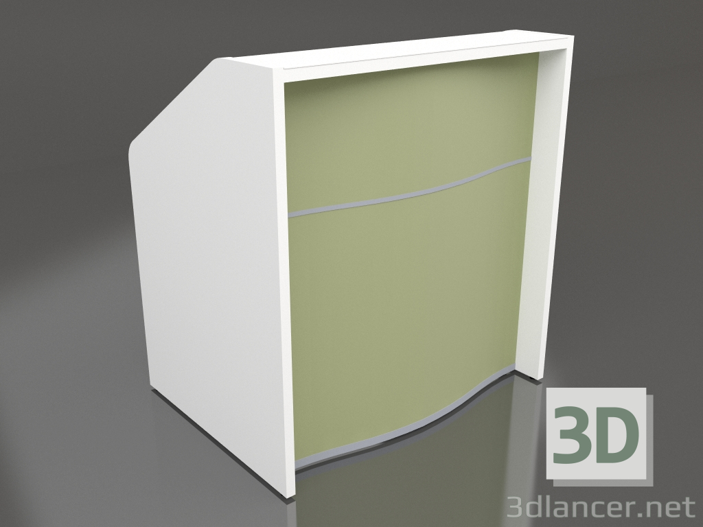 modèle 3D Banque d'accueil Wave LUV12 (1026x770) - preview