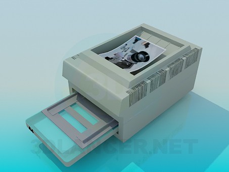 modello 3D Stampante - anteprima