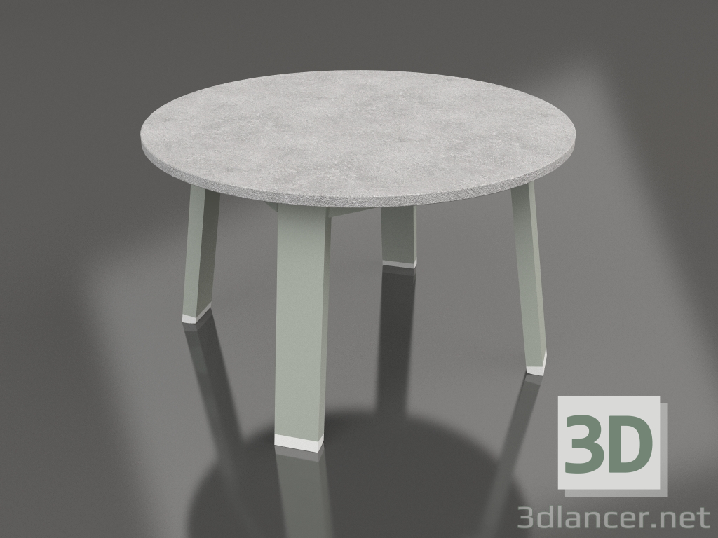 modello 3D Tavolino rotondo (grigio cemento, DEKTON) - anteprima