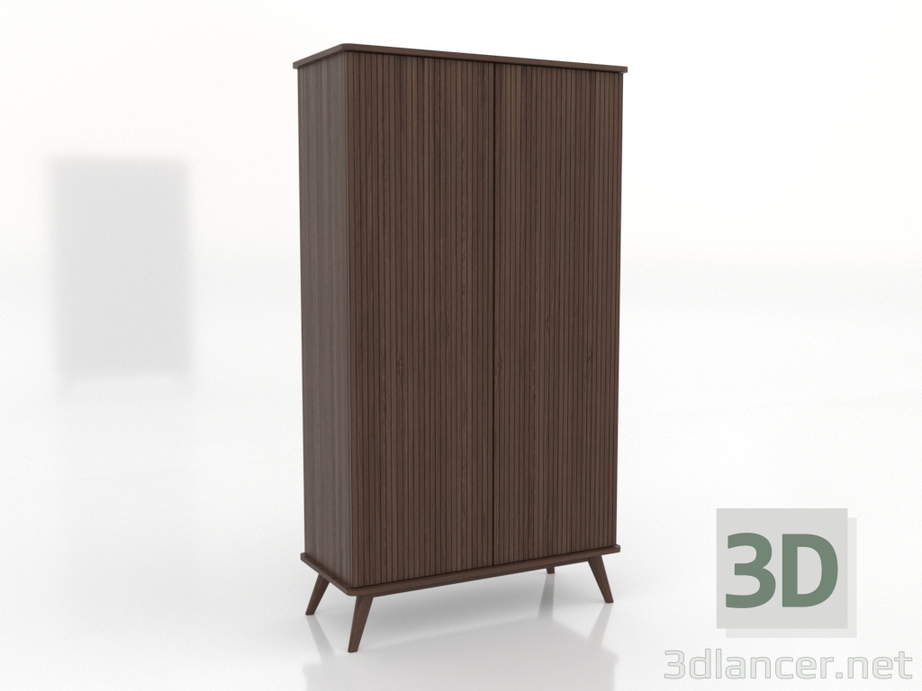 3D modeli Dolap 4 1000x450x1800 mm (koyu ceviz) - önizleme 3D modeli Dolap 4 1000x450x1800 mm (koyu ceviz) - önizleme