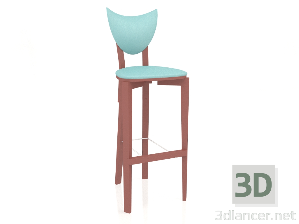 3d model Taburete de bar Logic (opción 3) - vista previa
