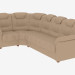 3d model Leather Corner Sofa (1C3) - preview