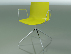 Stuhl 0368 (drehbar, mit Armlehnen, LU1, Polypropylen PO00118)