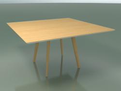 Square table 3503 (H 74 - 140x140 cm, M02, Natural oak, option 2)
