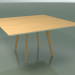 3D Modell Quadratischer Tisch 3503 (H 74 - 140 x 140 cm, M02, natürliche Eiche, Option 2) - Vorschau