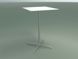 Table carrée 5559 (H 103,5 - 69x69 cm, Blanc, LU1)