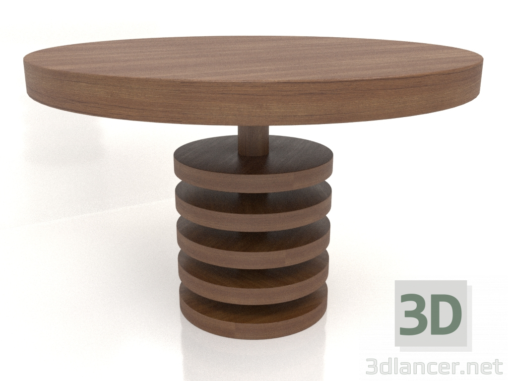 3d model Mesa de comedor DT 03 (D=1194x767, madera marrón claro) - vista previa