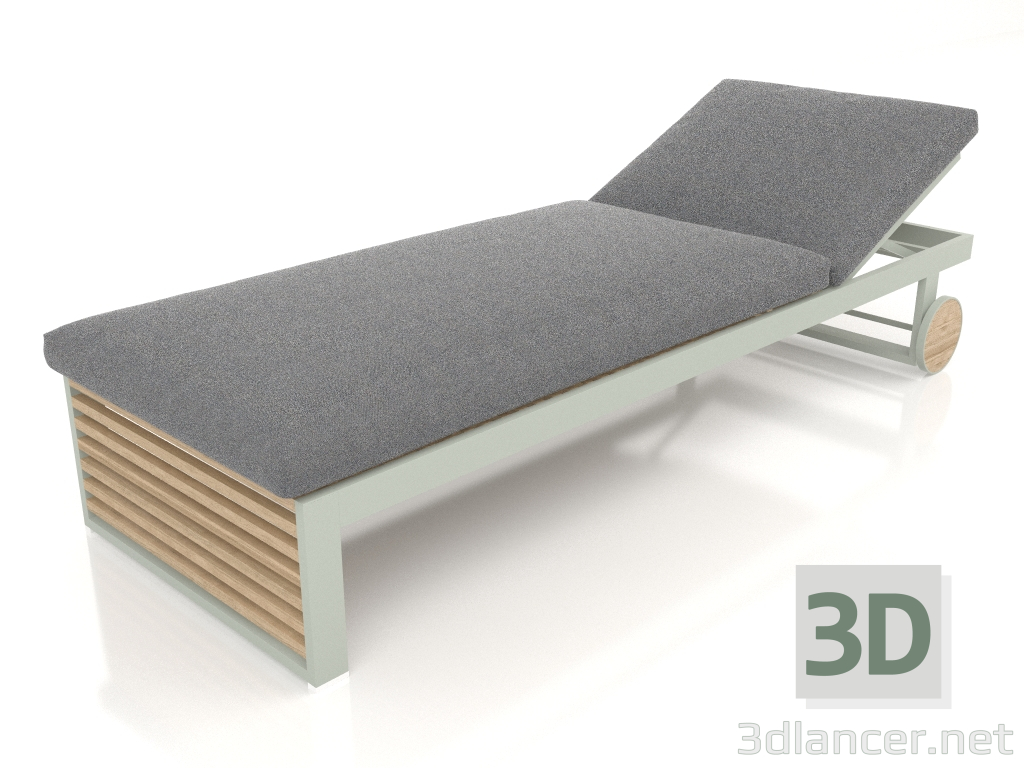 3D Modell Liegestuhl (Zementgrau) - Vorschau