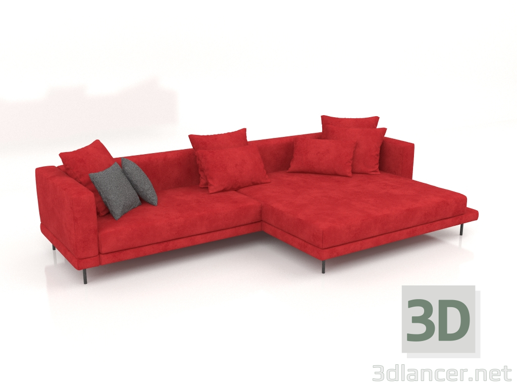 3D Modell Carol Sofa 3360 x 1800 (Brunei 23) - Vorschau