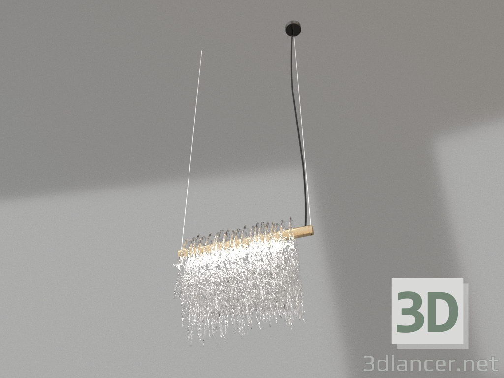 Modelo 3d Lustre gelado - preview