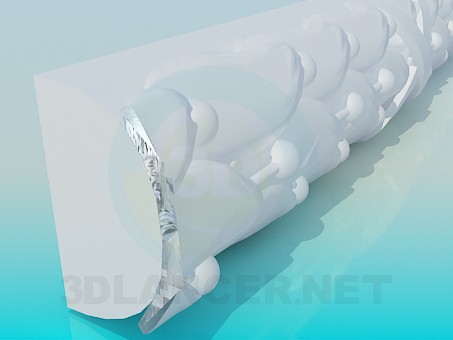 3d model Molding High Poly - preview 3d model Molding High Poly - preview