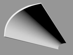 Gesims C990 - Unendlichkeit (200 x 15,9 x 21,6 cm)