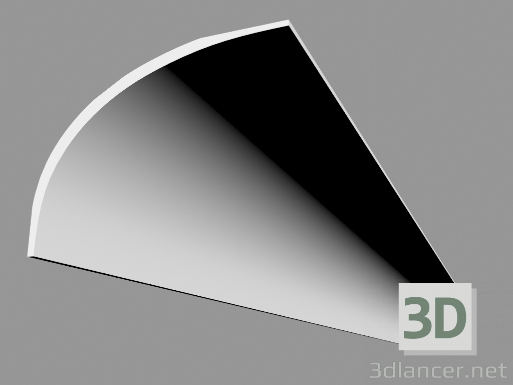 3d model Cornice C990 - Infinito (200 x 15.9 x 21.6 cm) - vista previa