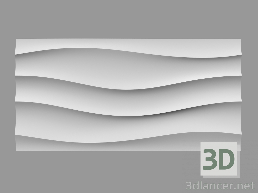 3d model Panel de humo 3D - vista previa