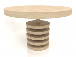 डाइनिंग टेबल डीटी 03 (डी = 1194x767, लकड़ी सफेद)
