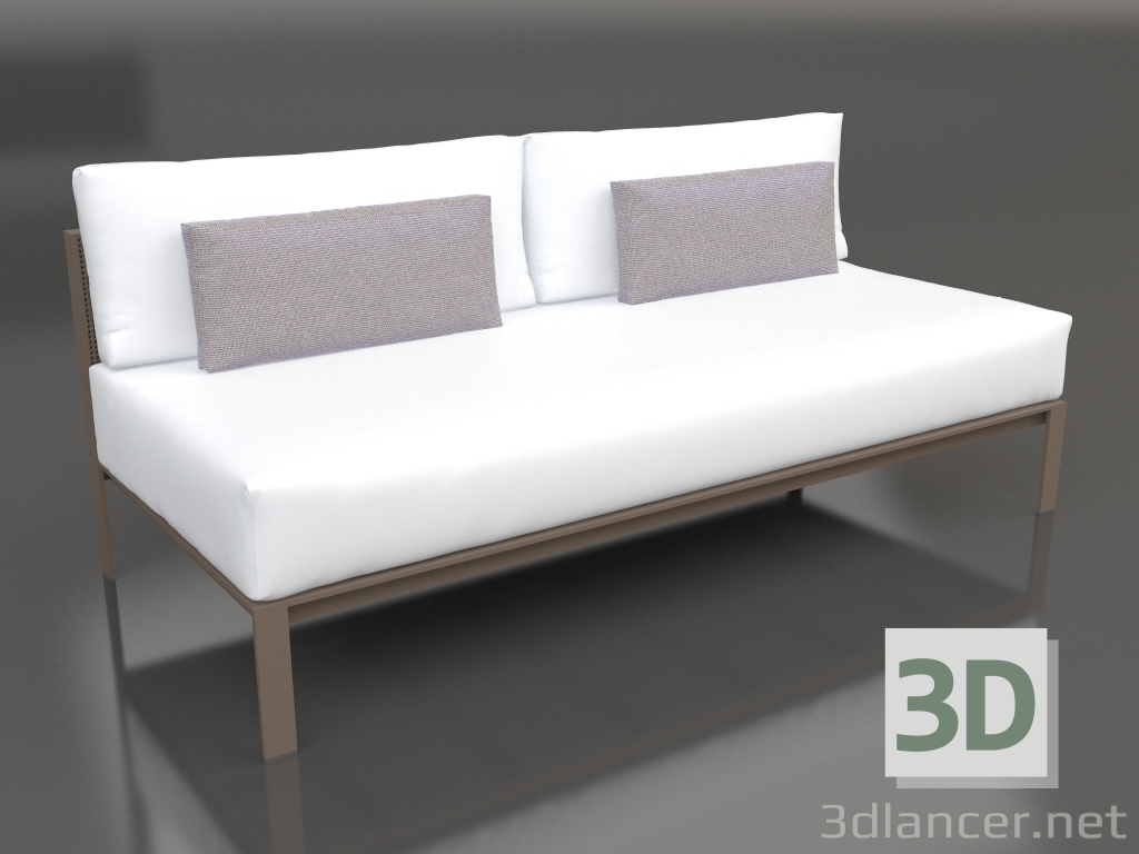 modèle 3D Module canapé, section 4 (Bronze) - preview