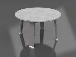 Круглий бічний стіл (Quartz grey, DEKTON)