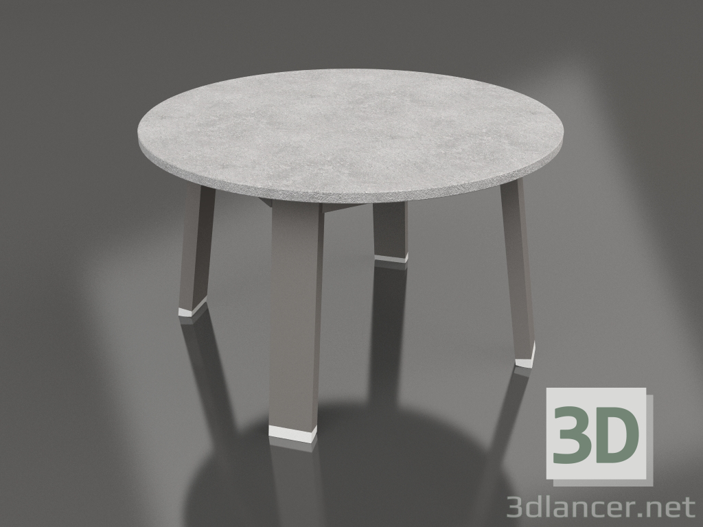 3d модель Круглий бічний стіл (Quartz grey, DEKTON) – превью