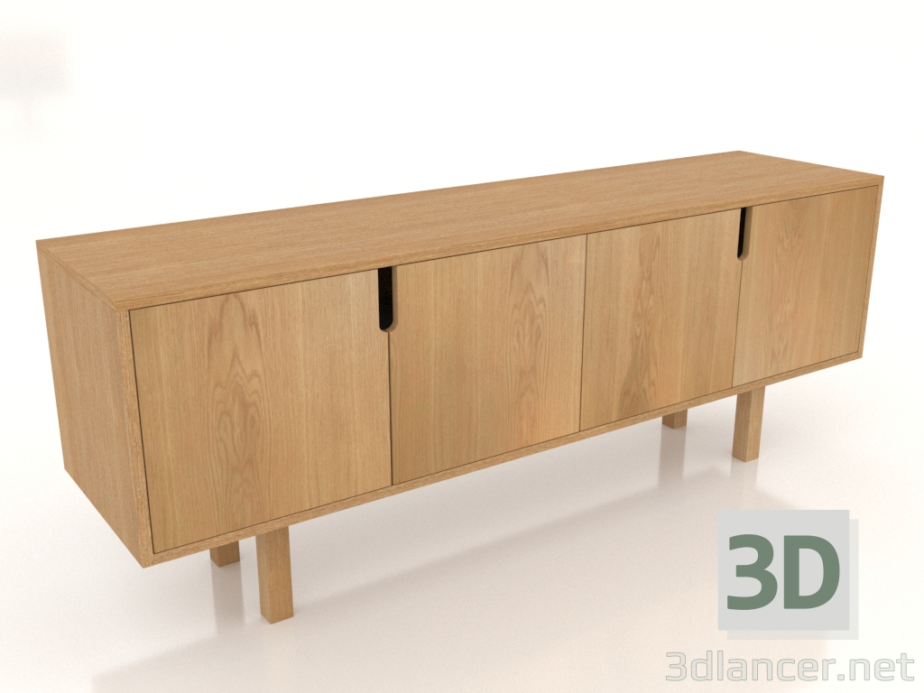 modello 3D Tumba Gudda (su gambe di legno dritte) - anteprima