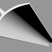 modèle 3D Corniche (et pour éclairage dissimulé, profil pour rideaux) C991 (200 x 11 x 14 cm) - preview