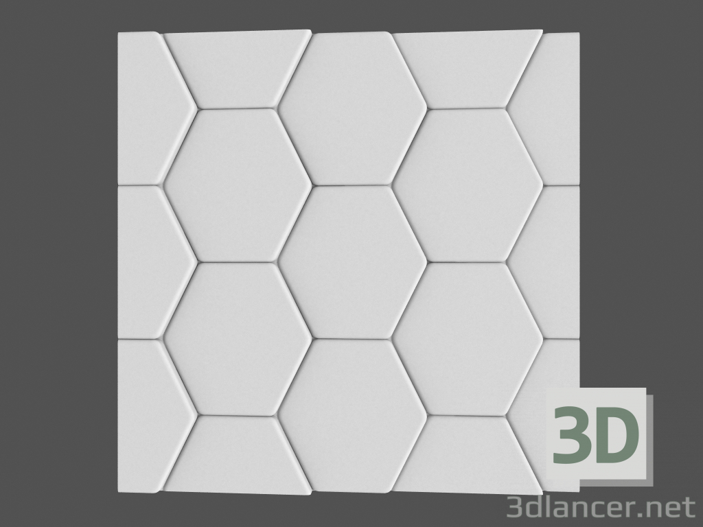 3d model 3D panel Bee - preview