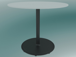 टेबल बॉन (9380-51 (ON 60 सेमी), एच 51 सेमी, एचपीएल सफेद, कच्चा लोहा काला)