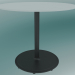 3d model Table BON (9380-51 (⌀ 60cm), H 51cm, HPL white, cast iron black) - preview