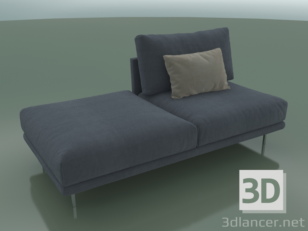 3d model Double direct module with backrest on the left half of Alfinosa (2000 x 1000 x 730, 200AL-100-PL / S - preview