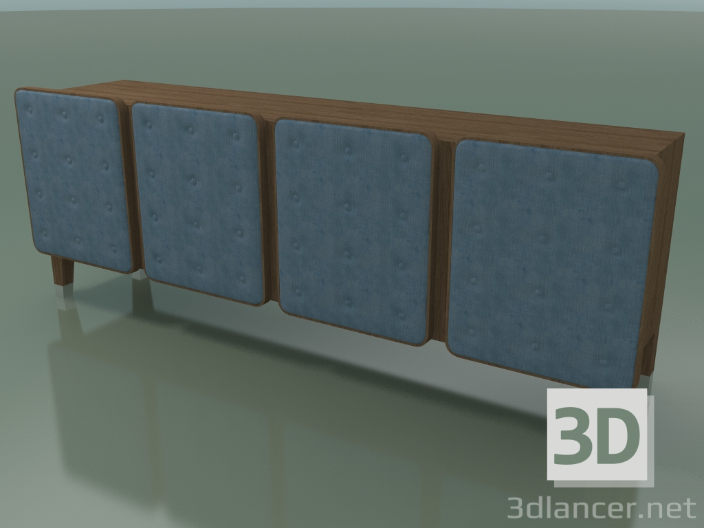 3D Modell Schließfach (69, natürlich) - Vorschau