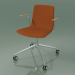 3D modeli Sandalye 5918 (tekerleklerde, önde döşemeli, kolçaklı, meşe) - önizleme